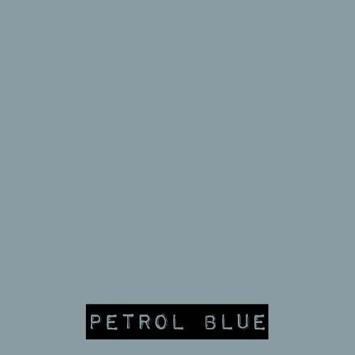 Handgeverfde sample - Blauwe Krijtverf - Vintage Paint - Petrol Blue