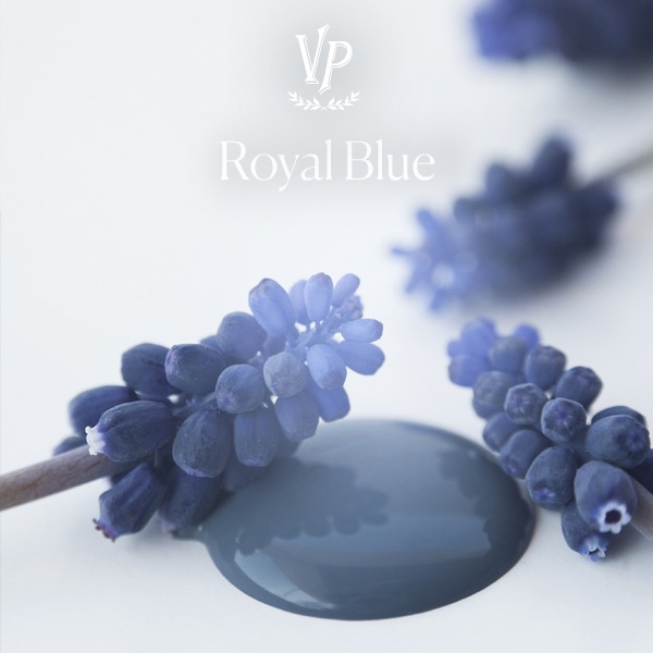 Handgeverfde sample - Blauwe Krijtverf - Vintage Paint - Royal Blue