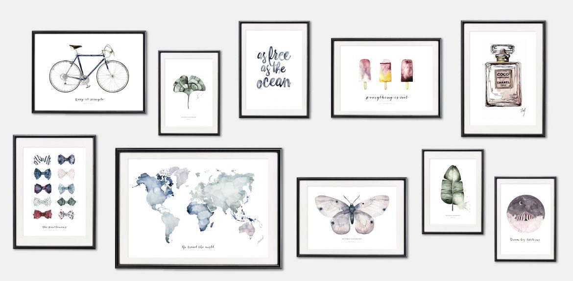 Wereldkaart poster = stoere decoratie