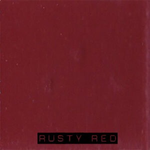 Handgeverfde sample - Rode Krijtverf - Vintage Paint - Rusty Red