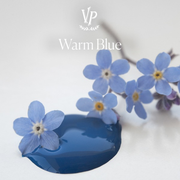 Handgeverfde sample - Blauwe Krijtverf - Vintage Paint - Warm Blue