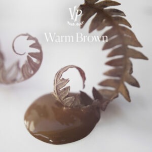 Handgeverfde sample - Bruine Krijtverf - Vintage Paint - Warm Brown