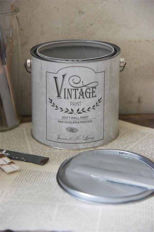 Vintage Paint - Grijze Krijtverf Mat - Old Grey - 2,5 liter