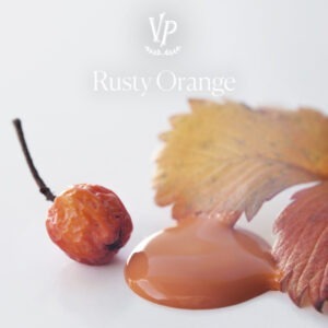 Handgeverfde sample - Oranje Krijtverf - Vintage Paint - Rusty Orange